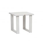 The Park Lane end table by Ratana shown in white.
